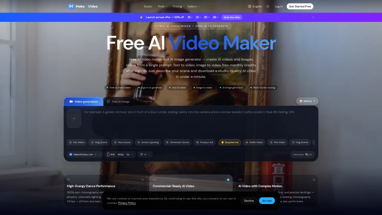 MakeAIVideo screenshot 1