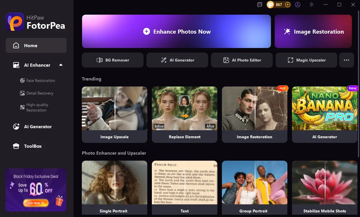 HitPaw FotorPea screenshot 1