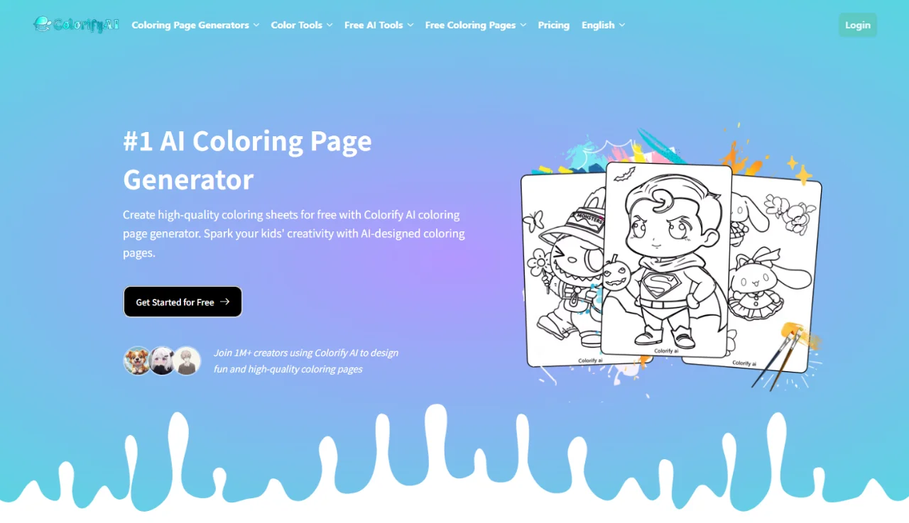 Colorify AI Coloring Page Generator screenshot 1