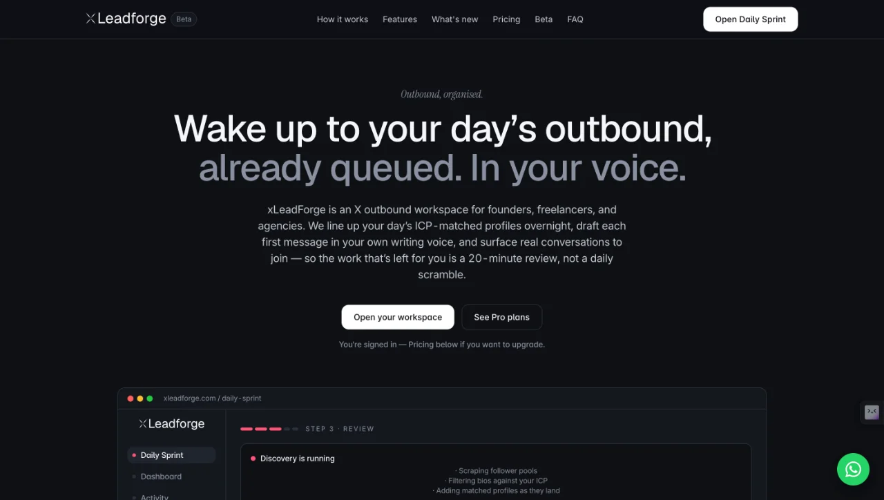 XLeadForge screenshot 1