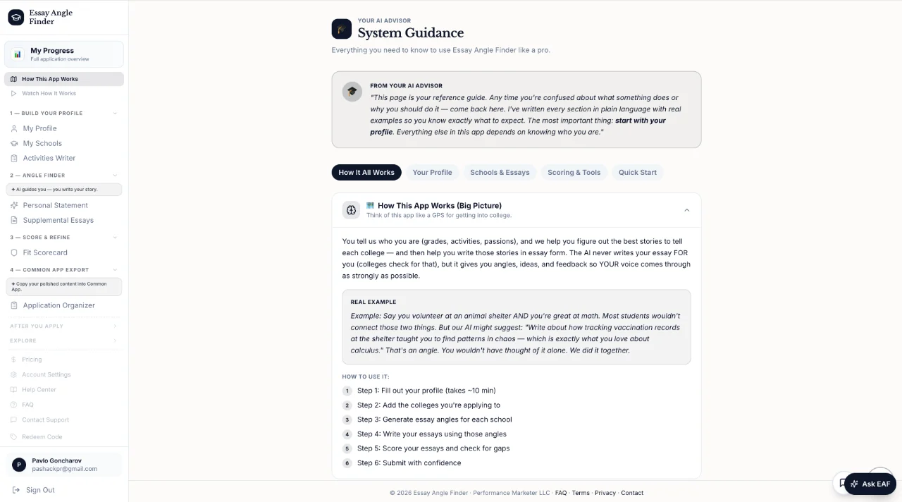 Essay Angle Finder screenshot 1