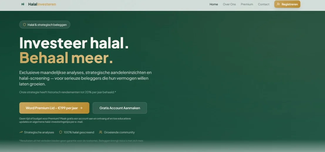 Halal Investerene screenshot 1